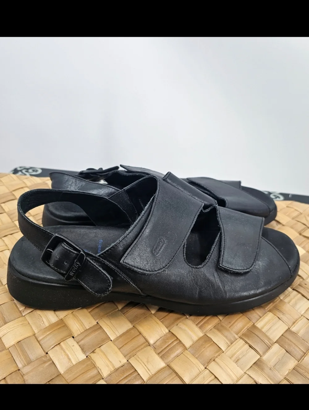 Wolky Nimes Black Sandals Size 42